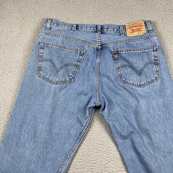 VTG Levi's regular Straight Fit Jeans Men's 38x32 Measured (36x28) Medium Wash - Picture 10 of 11